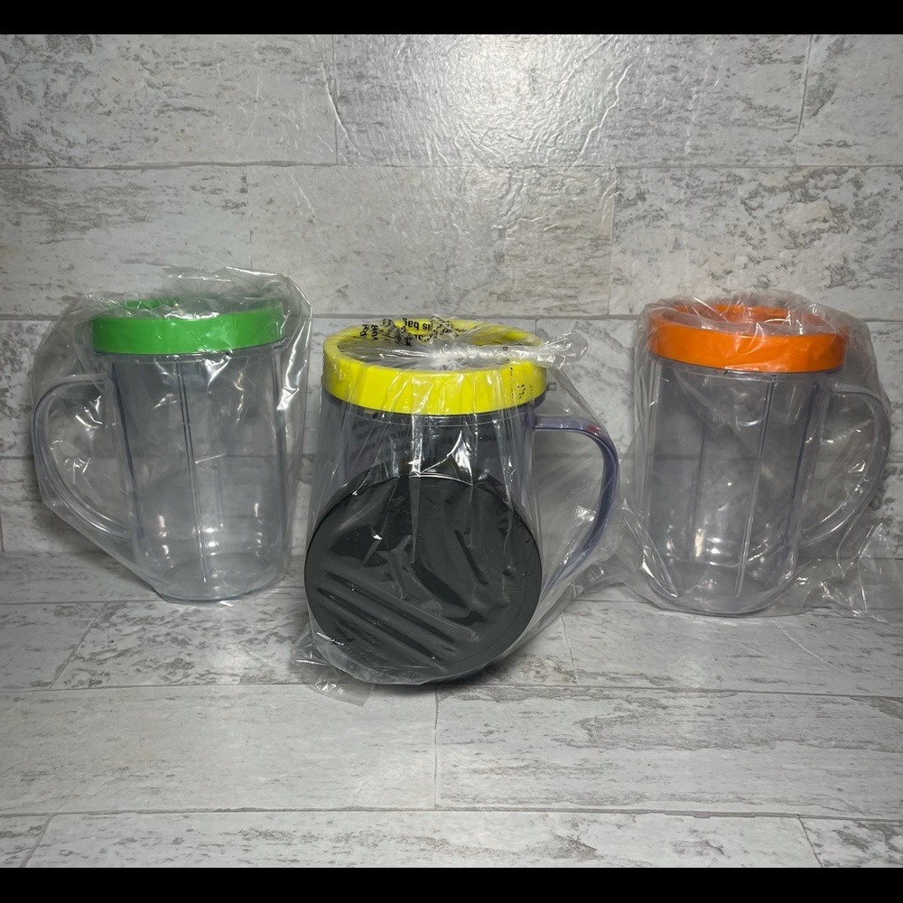 3 Magic Bullet Blender Mugs Cups Replacement Parts